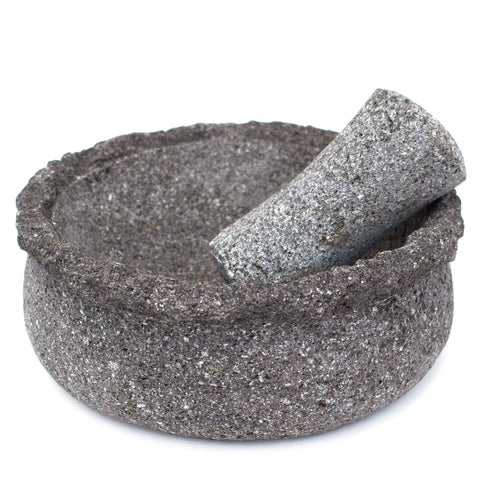 Pot Shaped Molcajete, Basalt Stone