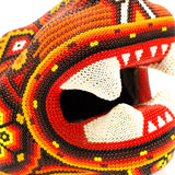 Small Jaguar Head, Beads Art