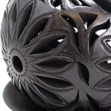 Medium Ball Candle Base, Oaxaca Black Clay