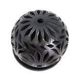 Medium Ball Candle Base, Oaxaca Black Clay