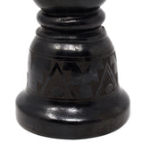 Chandeliers, Set of two, Scribed Black Clay