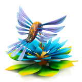 Humming Bird and Flower Alebrije, Copal Wood