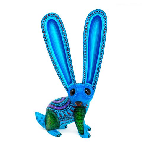 Long-Eared Small Rabbit Alebrije, Copal Wood