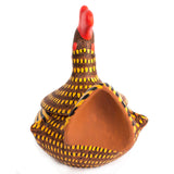 Yellow Dots Hen Egg Vase, Chiapas Pottery