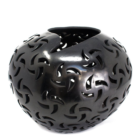 Medium Rehiletes Sphere, Black Clay