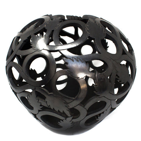 Thousand Leaves Sphere, Black Clay