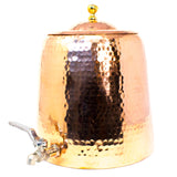 Water Container and Dispenser with Cover, Copper