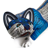 Large Sneaking Cat Alebrije, Copal Wood