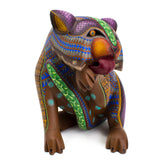 Bathing Wildcat Alebrije, Copal Wood