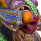 Bathing Wildcat Alebrije, Copal Wood