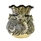 Wide Mouthed Three Jaguar Vase, Chiapas Pottery