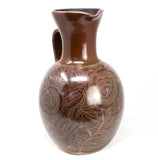 Brown/Beige Pitcher,<br>Burnished Clay