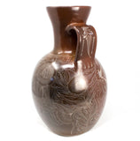 Brown/Beige Pitcher,<br>Burnished Clay