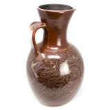 Brown/Beige Pitcher,<br>Burnished Clay