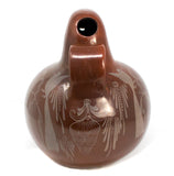 Parrot Pitcher, Burnished Clay