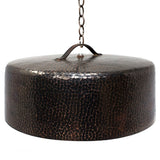 Hanging Cacerole Shaped Lamp, Copper