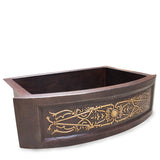 Patterned Kitchen Sink, Copper