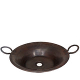 Saucepan Shaped Sink, Copper