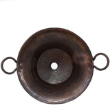 Saucepan Shaped Sink, Copper