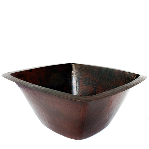 Squared Bar Sink, Copper