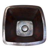 Squared Bar Sink, Copper