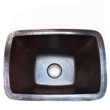 Rectangular Bar Sink, Copper