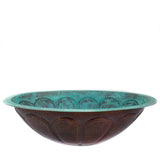 Turquoise Pumpkin Sink, Copper