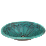 Turquoise Pumpkin Sink, Copper