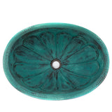 Turquoise Pumpkin Sink, Copper