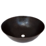 Thick Walled Round Sink, Copper