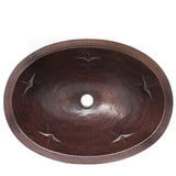 Stars Oval Sink, Copper