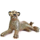 Large Jaguar Mother with Cub on Her Tail, Chiapas Pottery