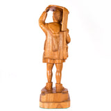 Large Zinacanteca Man with Pouch, Parota Wood