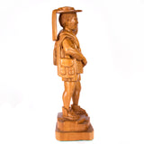 Large Zinacanteca Man with Pouch, Parota Wood