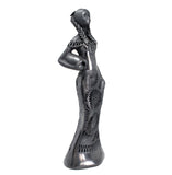 Jug Carrying Coast Woman Sculpture, Oaxaca Black Clay