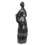 Mountain Woman with a Basket, Oaxaca Black Clay