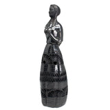 Mountain Woman with a Basket, Oaxaca Black Clay