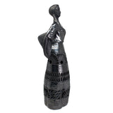 Mountain Woman with a Basket, Oaxaca Black Clay