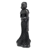 Pregnant Woman Wearing a Rebozo and Pierced Skirt, Oaxaca Black Clay