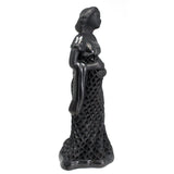 Pregnant Woman Wearing a Rebozo and Pierced Skirt, Oaxaca Black Clay