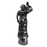 Tuxtepec Woman with Braid Carrying a Pineapple, Oaxaca Black Clay