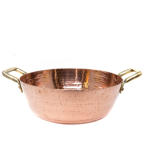 Double Bronze Handle Casserole, Copper