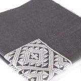 Gray Chiapas Pattern Cushion Sleeve, Backstrap Weaving