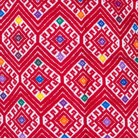 Chiapas Iconography Cushion Sleeve, Backstrap Weaving