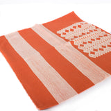 Orange Stripes & Chiapas Pattern Cushion Sleeve, Backstrap Weaving