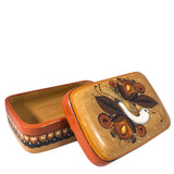 Rectangular Shaped Jewelry Box, Burnished Clay