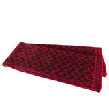 Red & Black Table Runner, Backstrap Weaving