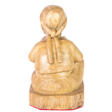 Artisan Woman with Small Vase, Parota Wood