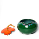 Deep Green with Orange Cover, Laca