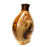 Squirrel Vase, Canelo Clay